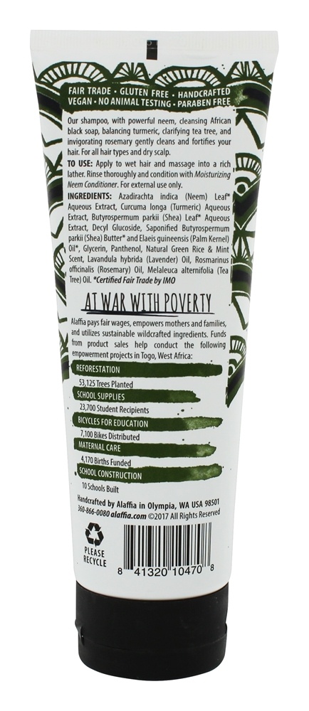 Shampoo Neem Turmeric - 8 fl. oz. Alaffia - Imagem 2
