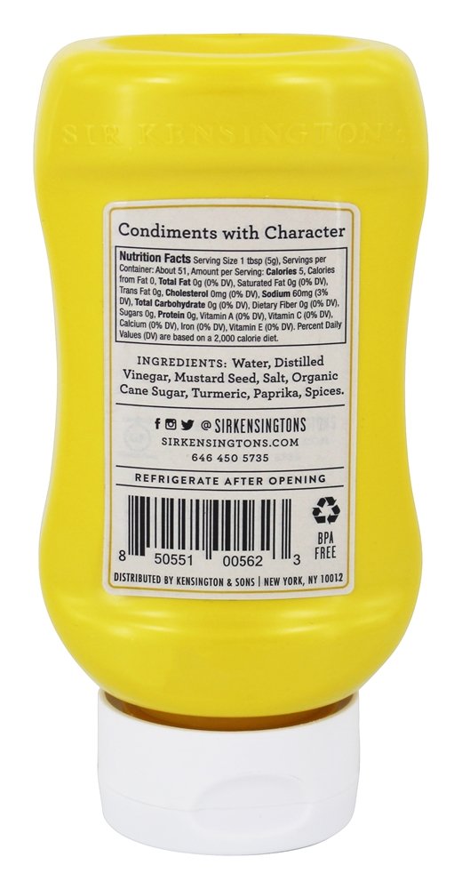 Mostarda Amarela - 9 oz. Sir Kensington's - Imagem 2