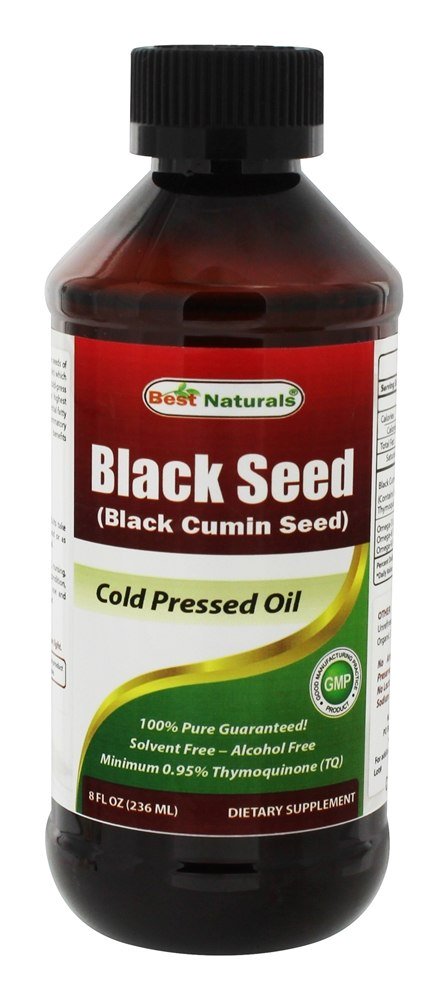 Frio de óleo de semente preta pressionado - 8 fl. oz. Best Naturals