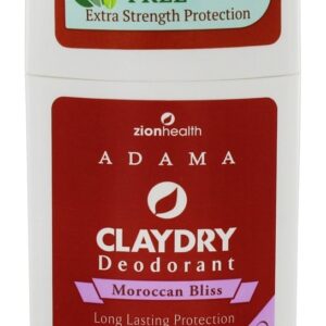 Comprar adama clay desodorante seco felicidade marroquina - 2. 5 oz. Zion health preço no brasil cuidados pessoais & beleza desodorantes suplemento importado loja 39 online promoção -