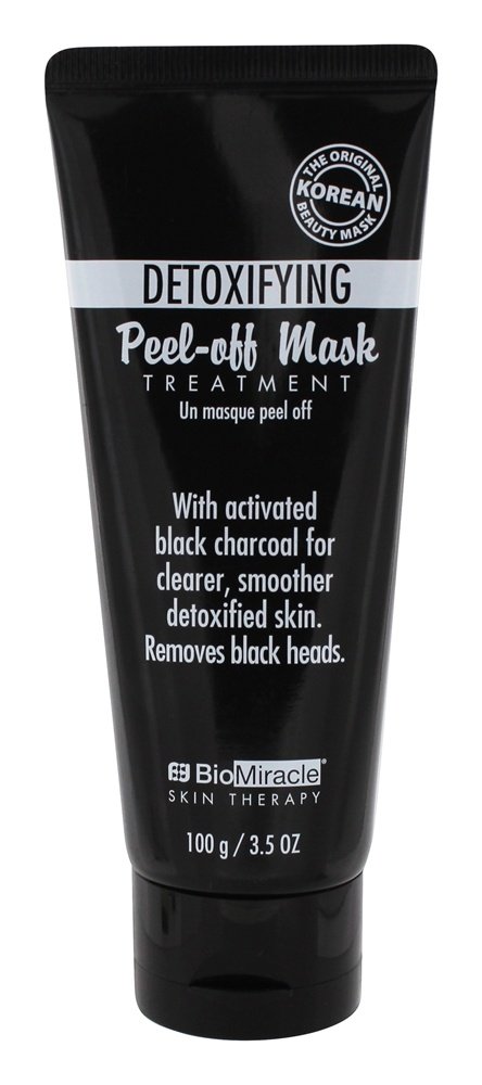 O Original Coreano Desintoxicante Casca-Fora Carvão vegetal Face Máscara Tratamento - 3.5 oz. BioMiracle