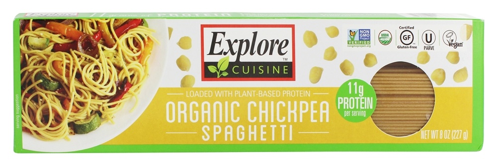 Espaguete de grão de bico orgânico - 8 oz. Explore Cuisine