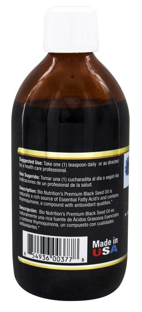 Óleo de semente preta Premium - 8 fl. oz. Bio Nutrition - Imagem 3