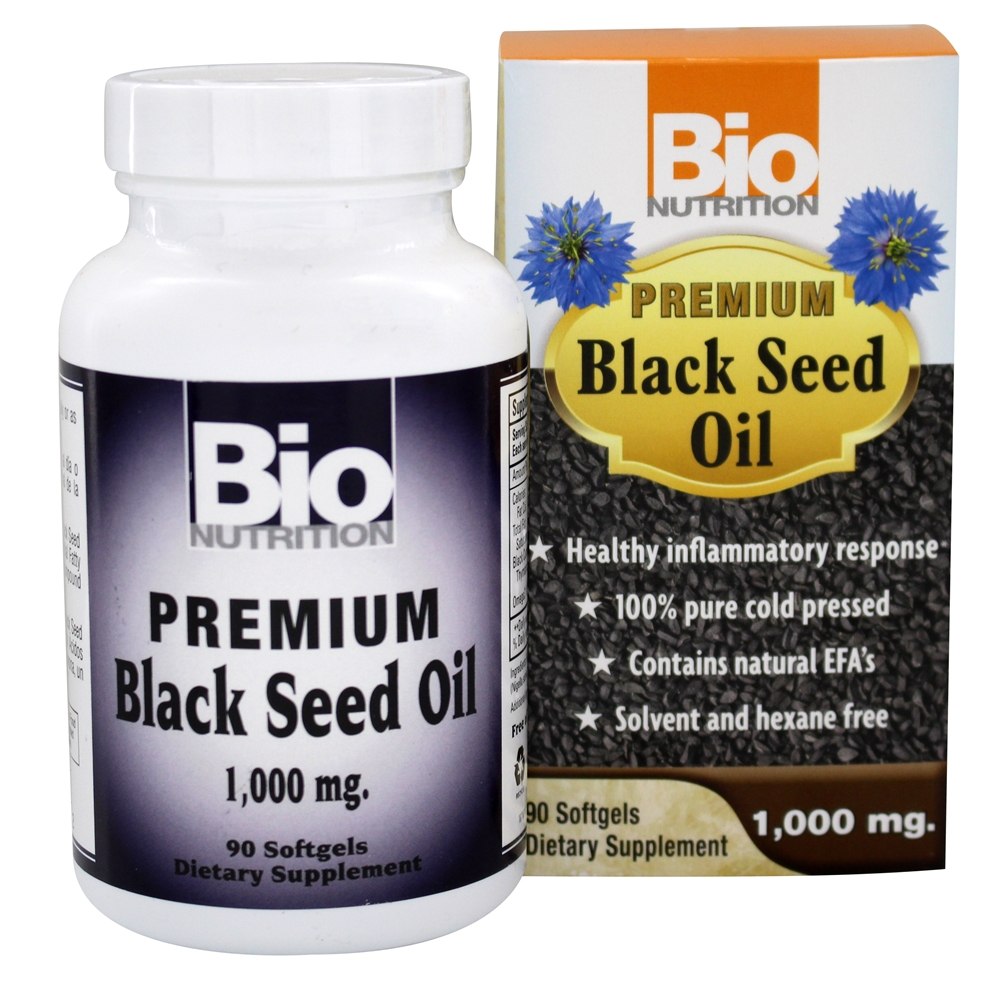 Óleo de semente preta Premium 1000 mg. - Cápsulas 90 Bio Nutrition