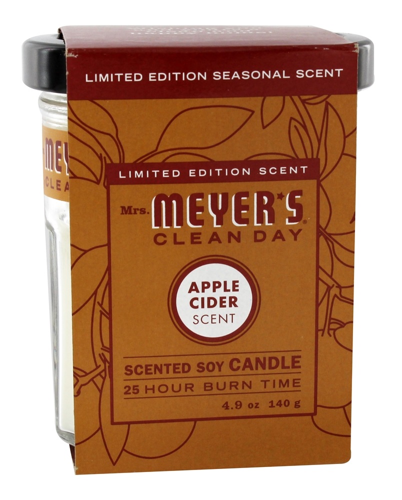 Dia limpo Scented vela de soja Cidra de maçã - 4.9 oz. Mrs. Meyer's - Imagem 2