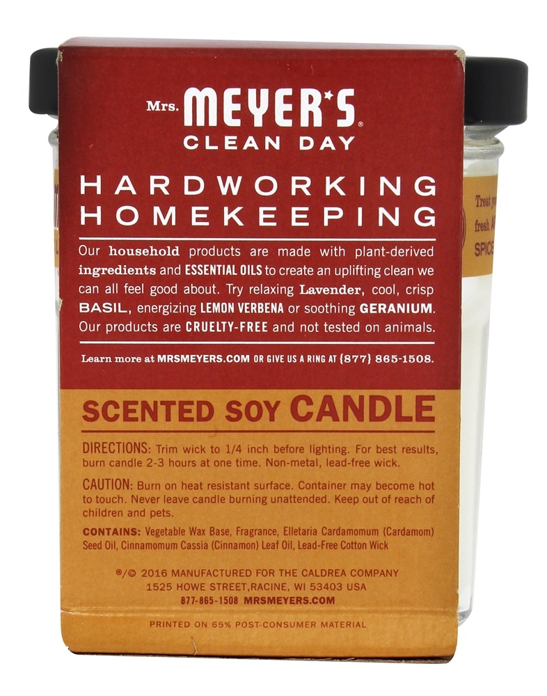 Dia limpo Scented vela de soja Cidra de maçã - 4.9 oz. Mrs. Meyer's - Imagem 3