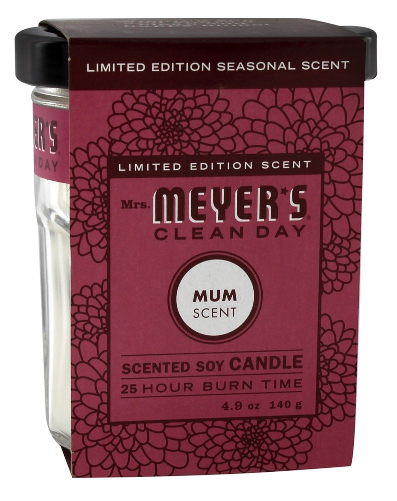 Limpar Dia Perfumado Soja Vela Mãe - 4.9 oz. Mrs. Meyer's - Imagem 2
