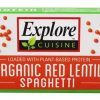 Comprar espaguete de lentilha vermelha orgânica - 8 oz. Explore cuisine preço no brasil alimentos & lanches massa / macarrão suplemento importado loja 1 online promoção -