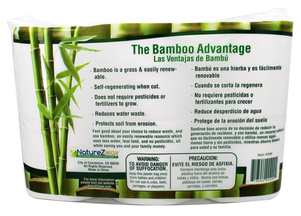 Tecido de banho de bambu - 6 Rola NatureZway - Imagem 2