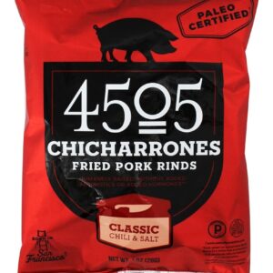 Comprar chicharron frito carne de porco rinds clássico pimenta & sal - 1 oz. 4505 meats preço no brasil alimentos & lanches chips & petiscos suplemento importado loja 75 online promoção -