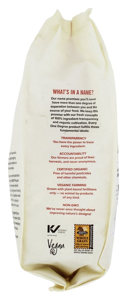 Farinha de Fife Vermelha Orgânica - 32 oz. One Degree Organic Foods - Imagem 4