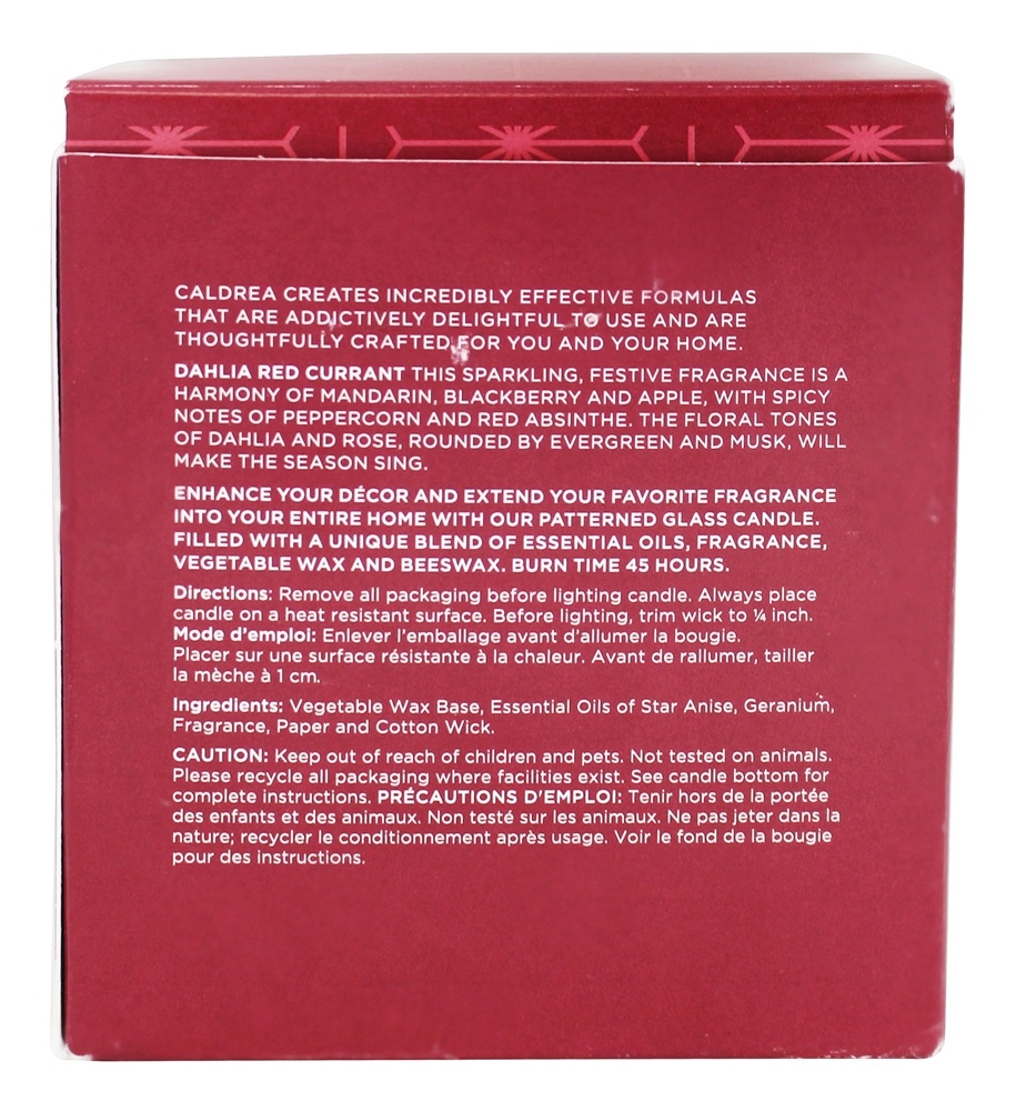 Dália de vela groselha - 8.1 oz. Caldrea - Imagem 2