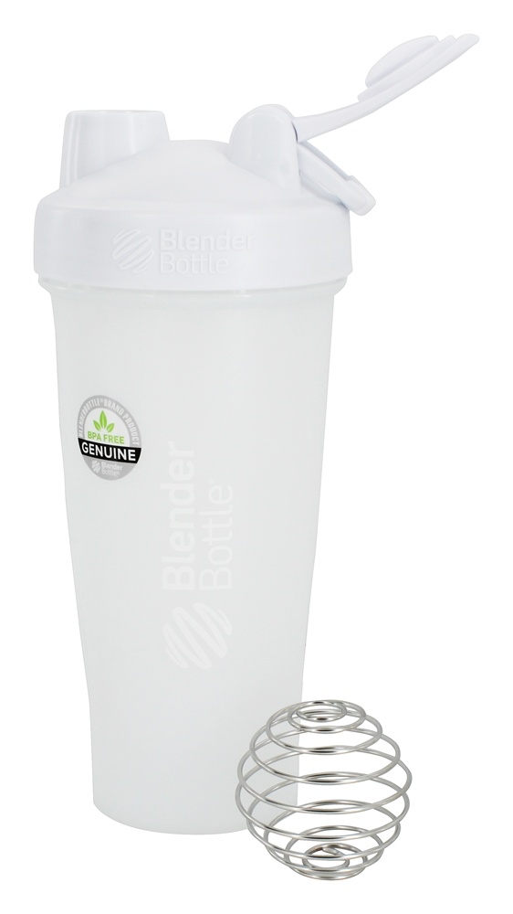 Frasco Shaker Clássico com Loop Full-Color White - 28 oz. Blender Bottle