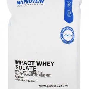 Comprar impact whey protein isolado sabor baunilha - 2. 2 lbs. Myprotein preço no brasil nutrição esportiva whey protein isolado em pó suplemento importado loja 81 online promoção -