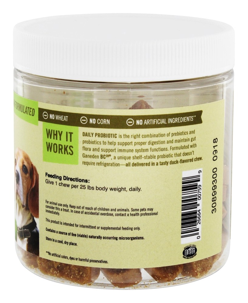 Probiotic diário para cães - 70 Mastigação (s) Pet Naturals of Vermont - Imagem 3