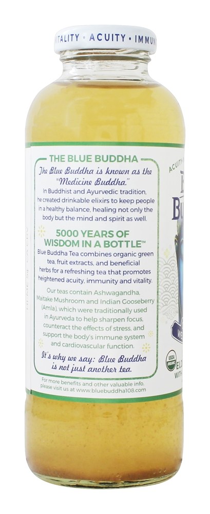 Chá de bem-estar orgânico Lemon Elderflower - 14 fl. oz. Blue Buddha - Imagem 3