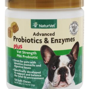 Comprar probióticos avançados e enzimas para cães - 120 mastigação suave naturvet preço no brasil comida enlatada para cães cuidados para animais de estimação suplemento importado loja 185 online promoção -