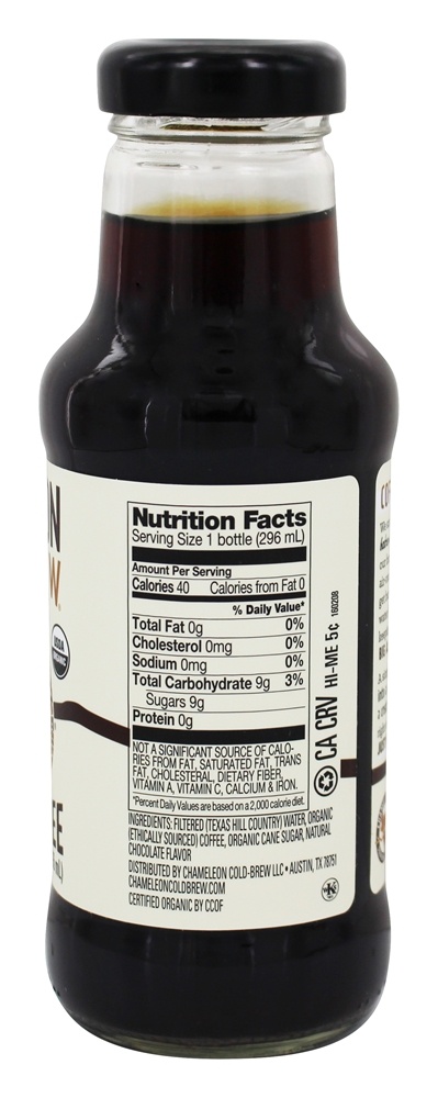 Mocha orgânica de café frio Brew - 10 fl. oz. Chameleon Cold-Brew - Imagem 2