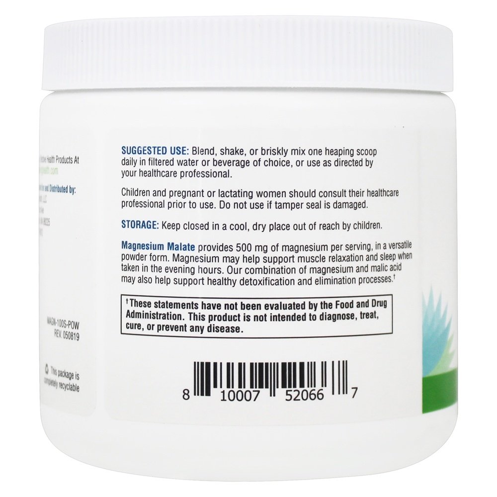 Malato em pó de magnésio 500 mg. - 8.82 oz. Seeking Health - Imagem 3