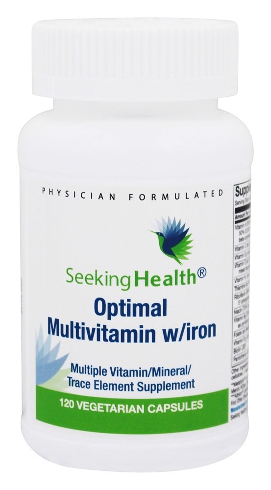 Multivitamínico Ótimo Com Ferro - Cápsulas vegetarianas 120 Seeking Health