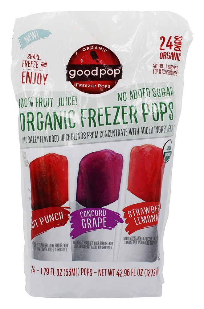 Orgânico Freezer Pops Variedade Empacotar - Pacote 24 Goodpop