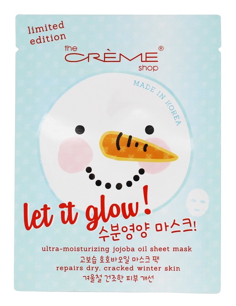 Deixe brilhar! Máscara hidratante para lenços de rosto de óleo de Jojoba - Edição limitada de 1 contagem The Creme Shop
