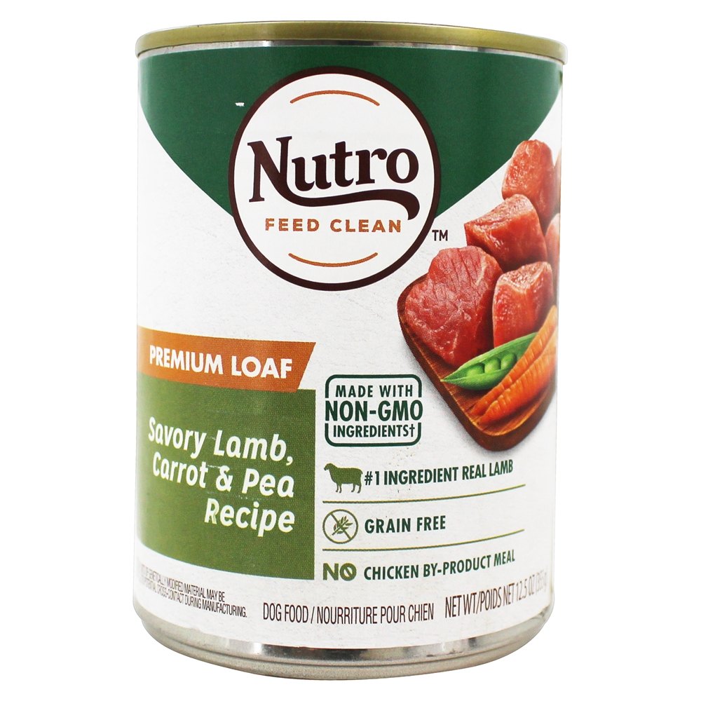 Cozinha Clássicos Prêmio Pão Adulto Enlatados Cão Comida Grama Alimentado Cordeiro & Marrom Arroz Jantar - 12.5 oz. Nutro