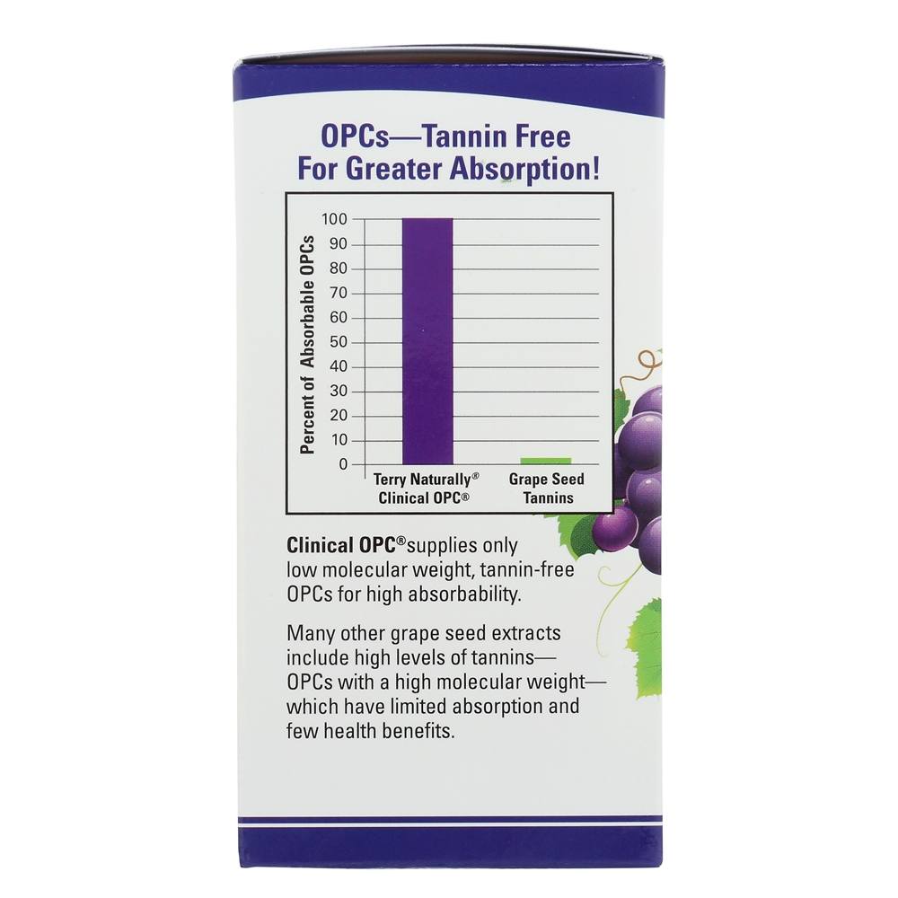 Frisado Naturalmente Clínico OPC com Francês Uva Semente Extrair Vx1 300 mg. - Cápsulas 60 EuroPharma - Imagem 3