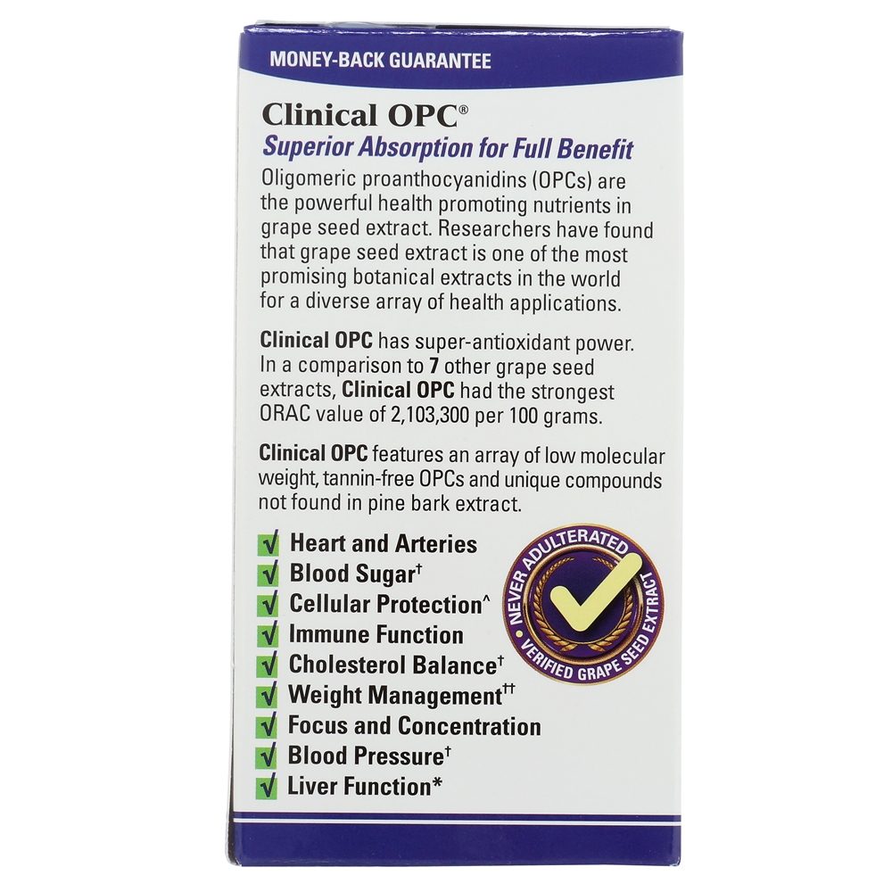 Frisado Naturalmente Clínico OPC com Francês Uva Semente Extrair Vx1 300 mg. - Cápsulas 60 EuroPharma - Imagem 4