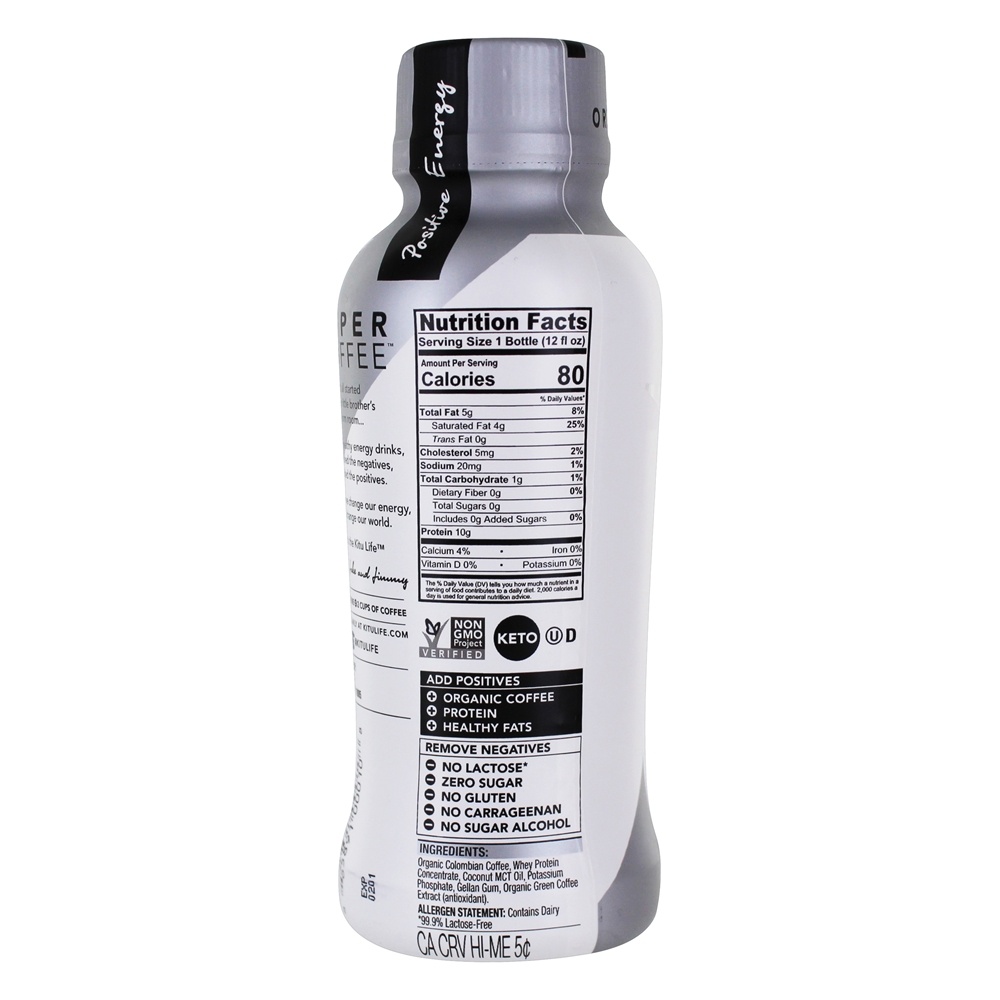 Super Café com Proteína + Óleo Original MCT - 12 fl. oz. Kitu - Imagem 2