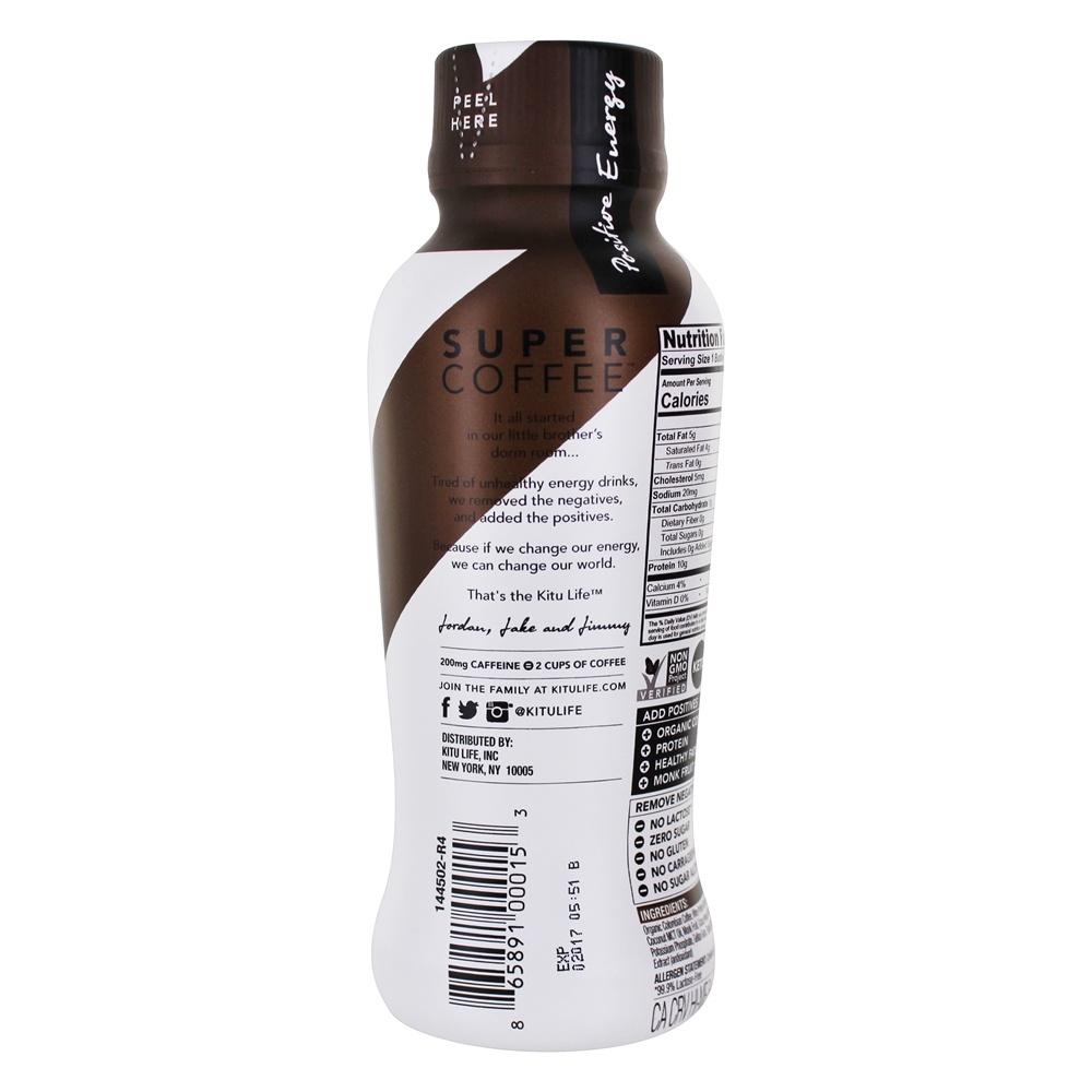 Super café com proteína + MCT Oil Mocha - 12 fl. oz. Kitu - Imagem 3