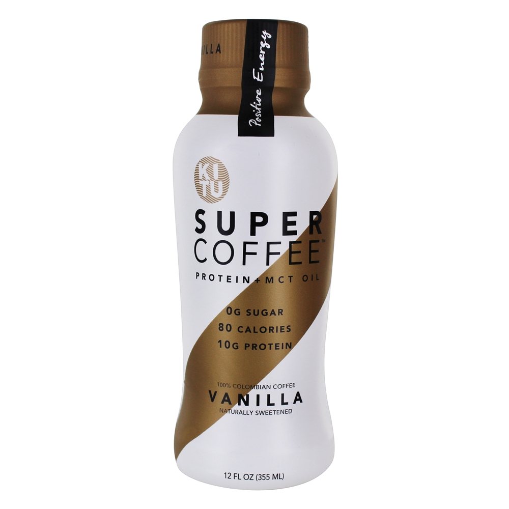 Super café com proteína + baunilha de óleo MCT - 12 fl. oz. Kitu