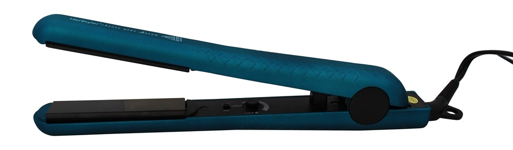 Cerâmica ônix 1.25 "Alisador de fusão de ferro liso azul HerStyler - Imagem 5