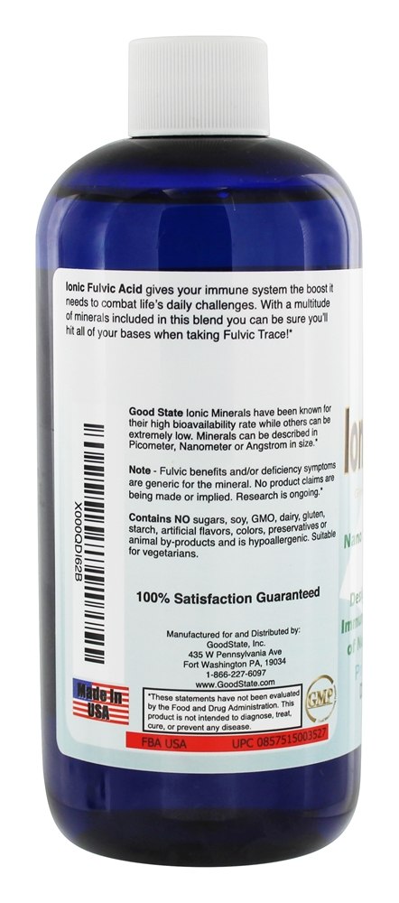 Líquido Iônico Fulvic Traçar Minerais Imune Apoiar - 16.2 fl. oz. Good State - Imagem 3
