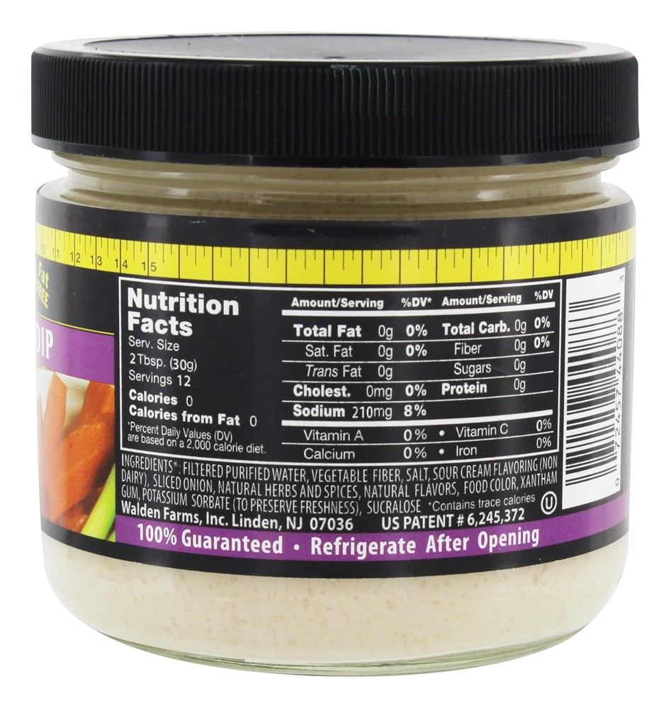 Molho de cebola francesa sem caloria - 12 oz. Walden Farms - Imagem 2