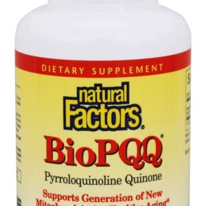 BioPQQ Pirroloquinolina Quinone Suporte ao envelhecimento saudável 20 mg. - Cápsulas vegetarianas 30 Natural Factors