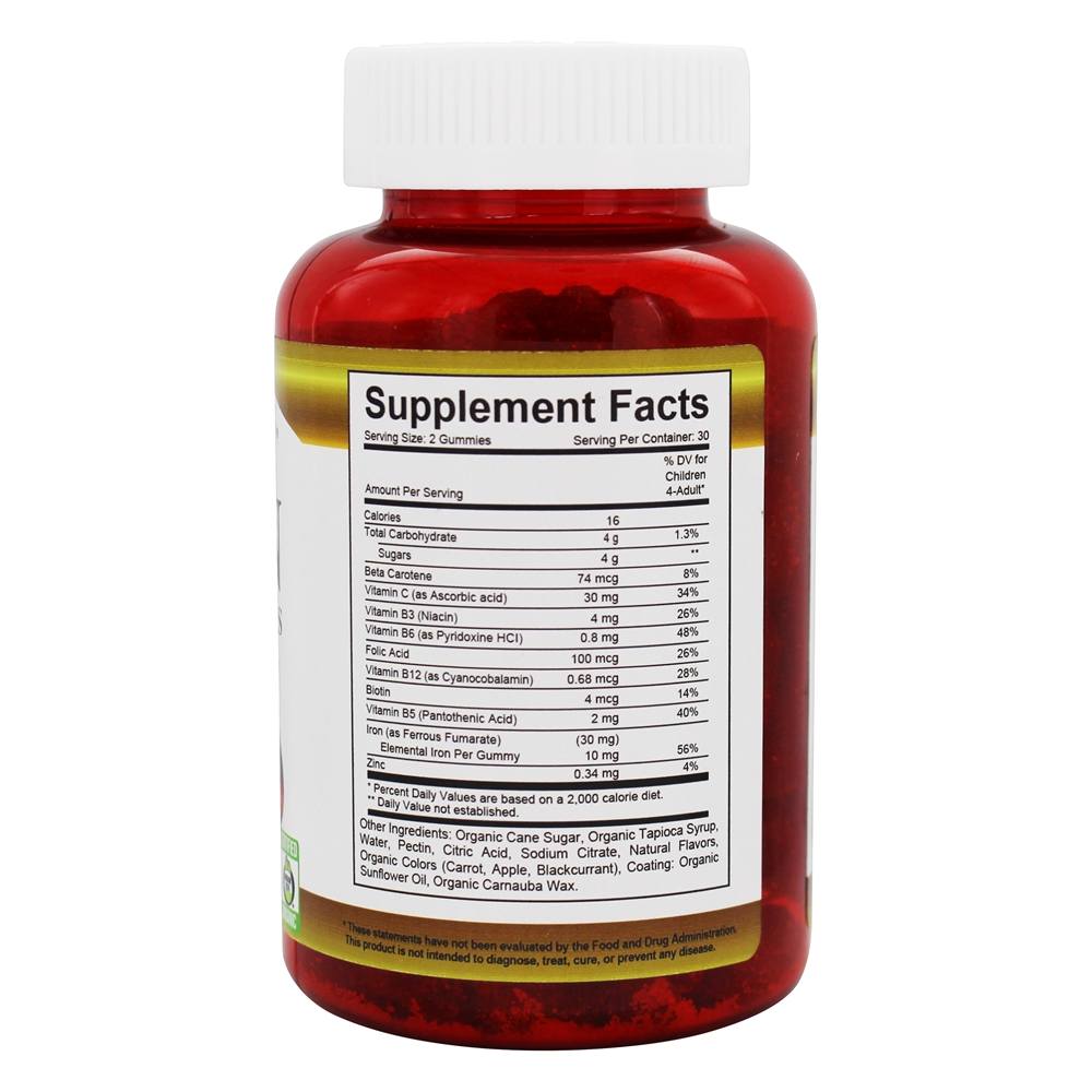 Ferro Vegano em Gomas Para Adultos Sabor Natural de Frutas - 60 Gummies Vitamin Friends - Imagem 2