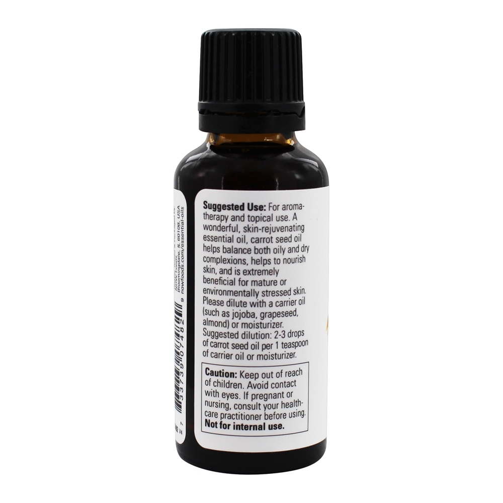 100 % Pure Óleo essencial Cenoura de sementes - 1 fl. oz. NOW Foods - Imagem 3