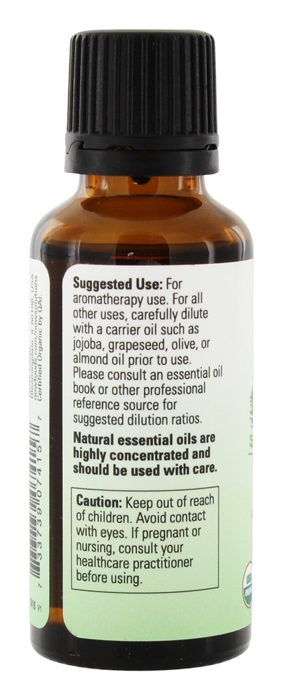 100 % Pure e óleo essencial orgânico Lemongrass - 1 fl. oz. NOW Foods - Imagem 3