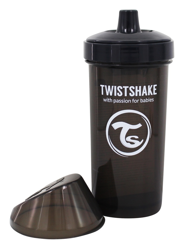 Criança Sippy Copo 12 Mês+ Preto - 12 oz. Twistshake