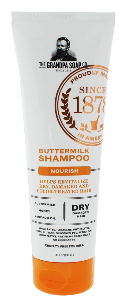 Nourish Shampoo Buttermilk - 8 fl. oz. The Grandpa Soap Co.