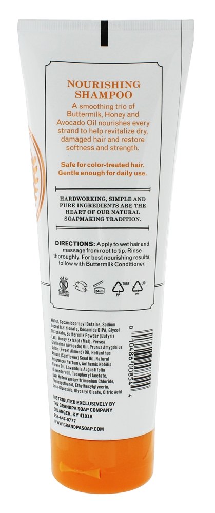 Nourish Shampoo Buttermilk - 8 fl. oz. The Grandpa Soap Co. - Imagem 2