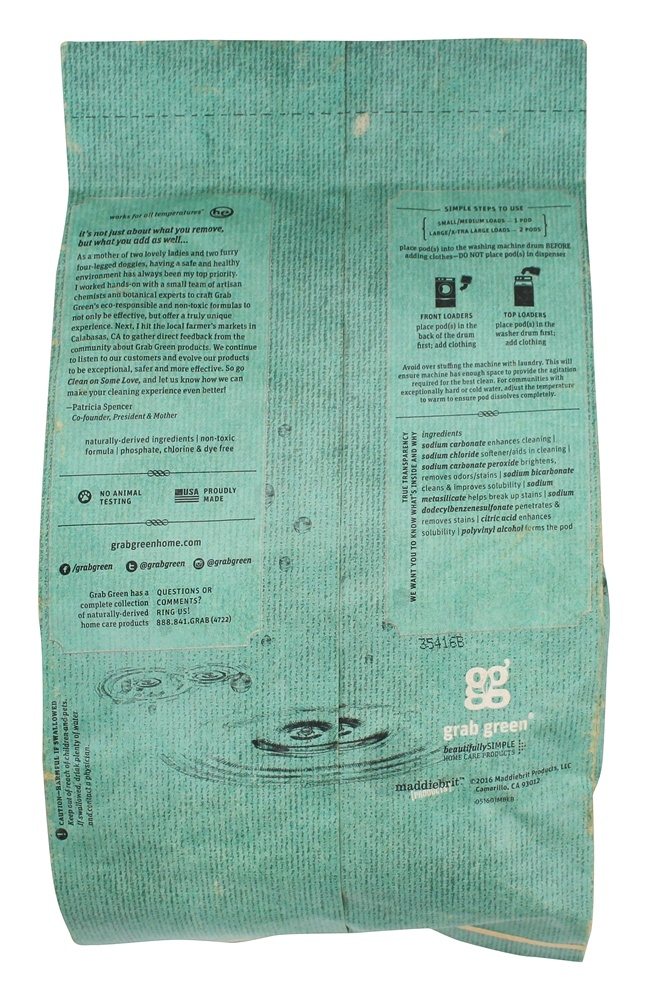 Potes para Detergentes para Lavagem de Pedras 50 - 1.65 lbs. Grab Green - Imagem 2