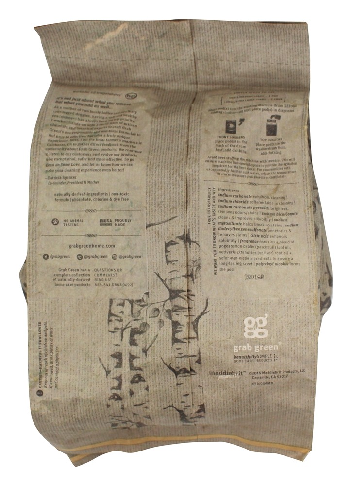 Vagens de Detergente para Lavagem de Pedras de Pedra 50 Carrega Ramo de Bétula - 1.65 lbs. Grab Green - Imagem 2