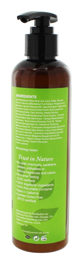 Loção Corporal Blackberry - 8.4 fl. oz. California Pure Naturals - Imagem 2