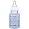 Comprar frasco de bebê de vidro com manta de manga de silicone azul - 4 oz. Lifefactory preço no brasil mamadeiras e acessórios saúde de crianças & bebês suplemento importado loja 9 online promoção -
