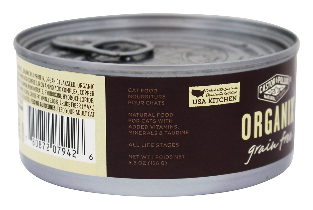 Organix Receita de frango e fígado orgânicos Pate - 5.5 oz. Castor & Pollux - Imagem 4