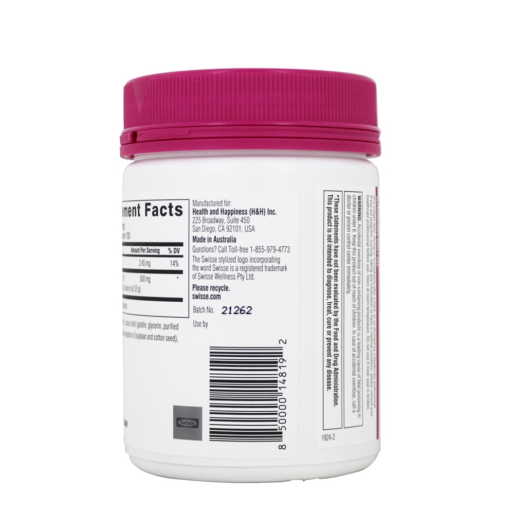 Saúde do trato urinário de cranberry de alta resistência Ultiboost 25000 mg . - 100 Softgels Swisse - Imagem 3