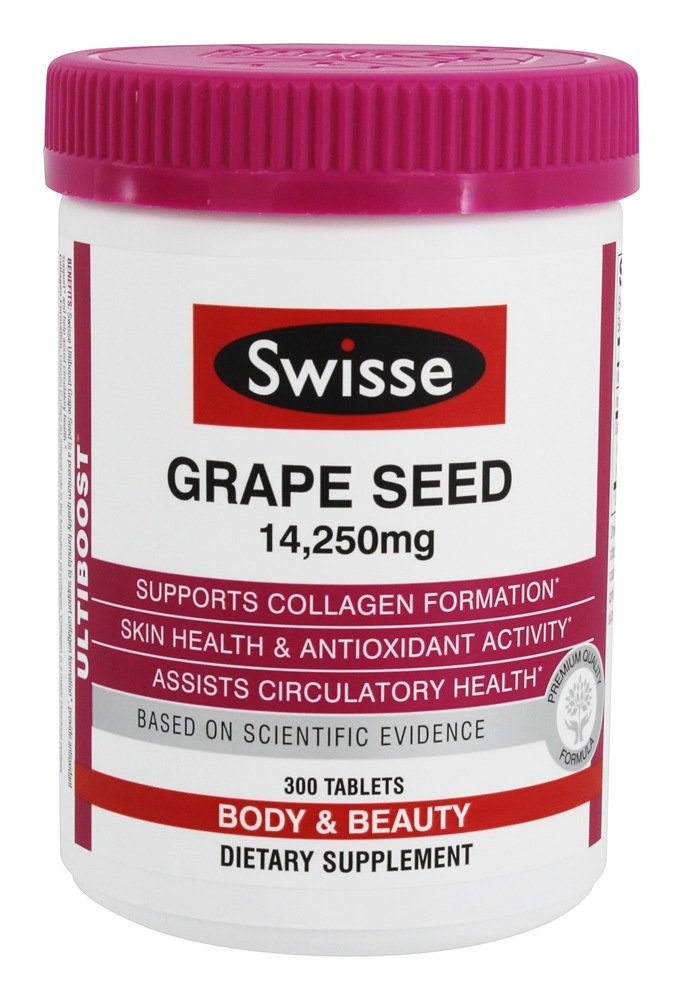 Ultiboost Semente de Uva Antioxidante Para a Saúde da Pele 14250 mg. - 300 Tablet (s) Swisse