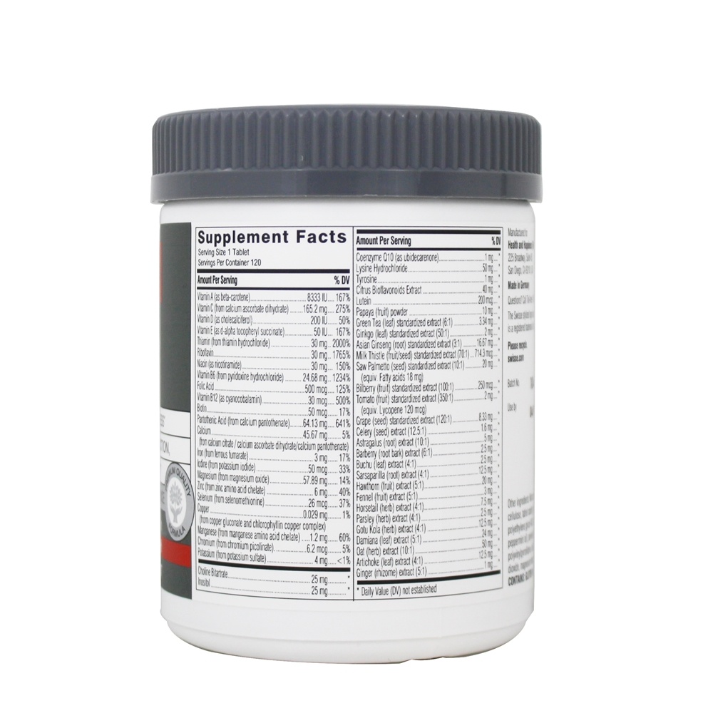 Multivitamínico Ultivite Masculino - 120 Tablet (s) Swisse - Imagem 2
